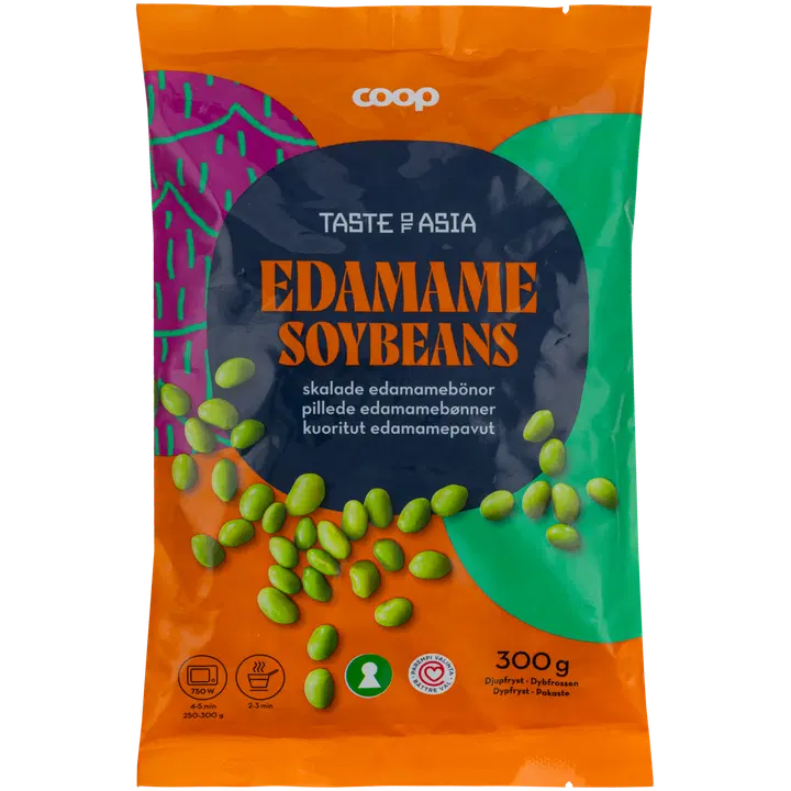 Coop Taste of Asia kuoritut edamame-pavut 300 g pakaste