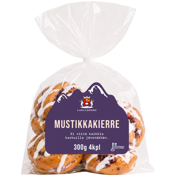 Lapin Leipomo Mustikka kierre 4kpl/300g