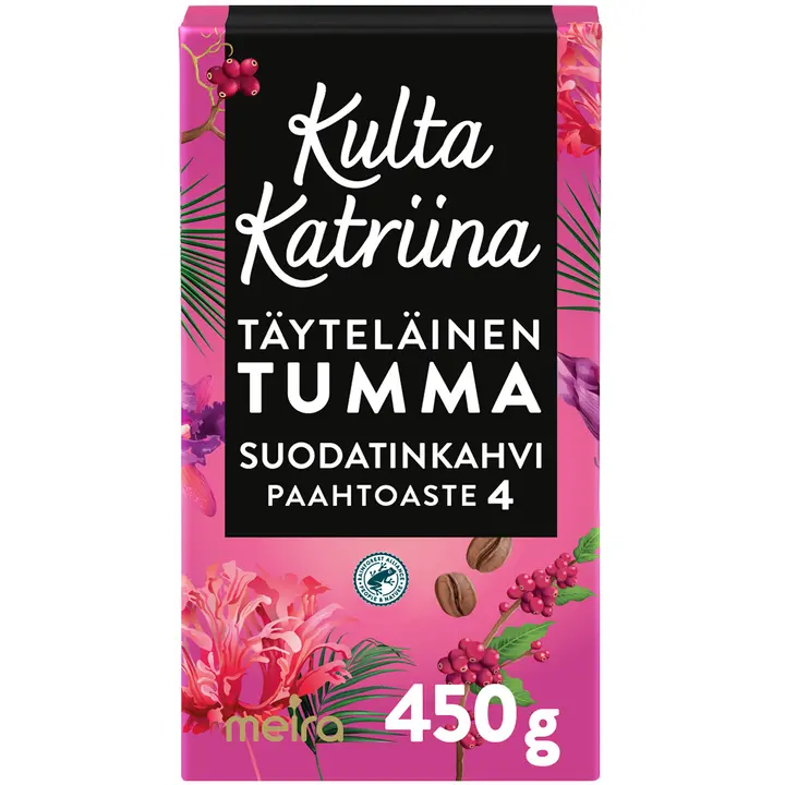 Kulta Katriina Täyteläinen tumma suodatinkahvi RAC 450g