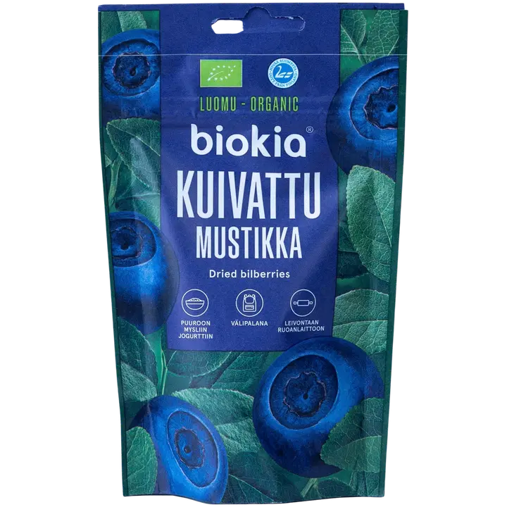 Biokia Luomu kuivattu mustikka 50g