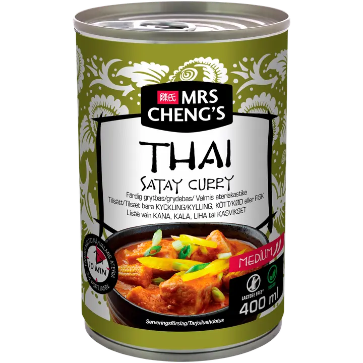 Mrs Cheng's Thai Satay Curry Valmis ateriakastike 400ml