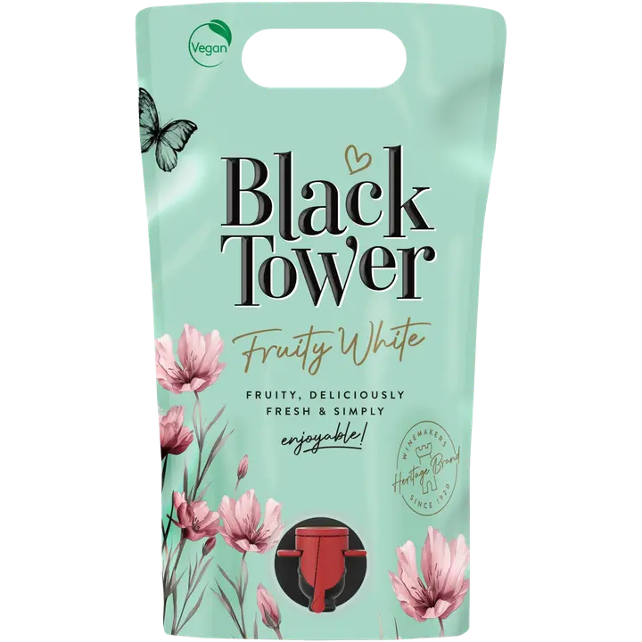 Black Tower Fruity White 8 til-% 1,5 l viinipussi