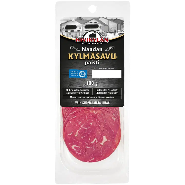 Kivikylän Naudan kylmäsavupaisti 100g