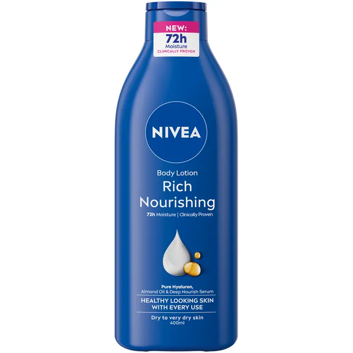 NIVEA 400ml Rich Nourishing Body Milk -vartaloemulsio