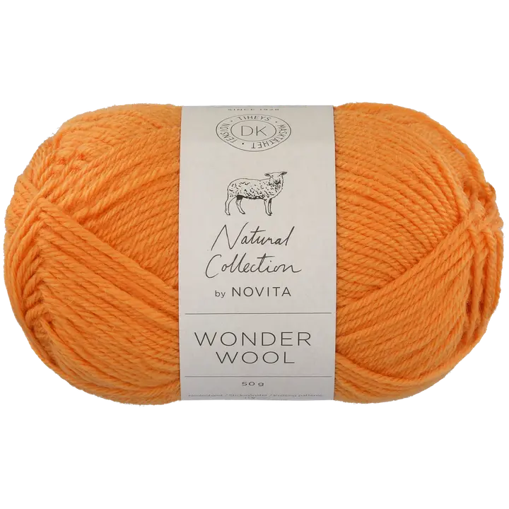 Novita lanka Wonder Wool DK 50 g appelsiini 017