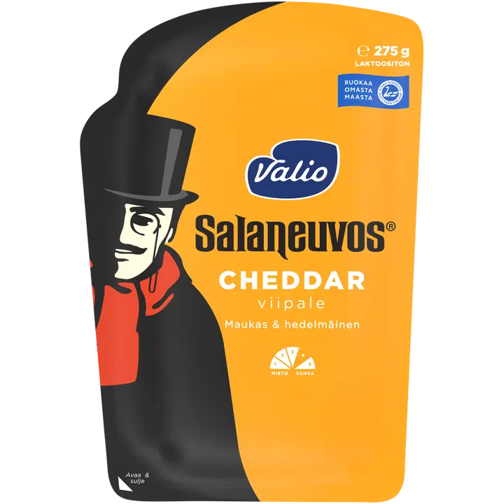 Valio Salaneuvos® cheddar juustoviipale e275 g