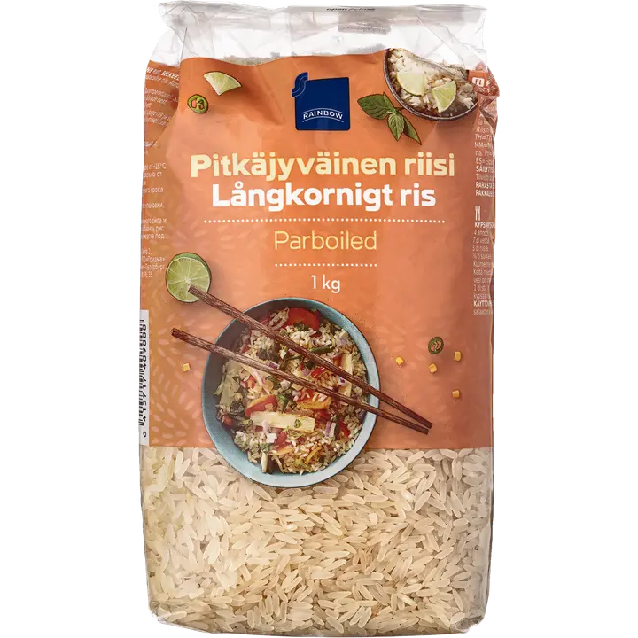 Rainbow pitkäjyväinen riisi 1 kg
