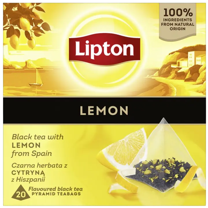 Lipton must tee sidruniga 20 x 1,7 g