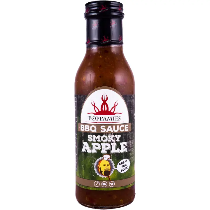 Poppamies BBQ Sauce Smoky Apple grillikastike 410g