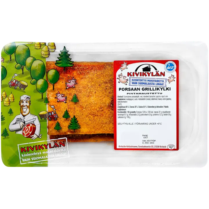 Kivikylän Grillikylki pintamaustettu n.1 kg