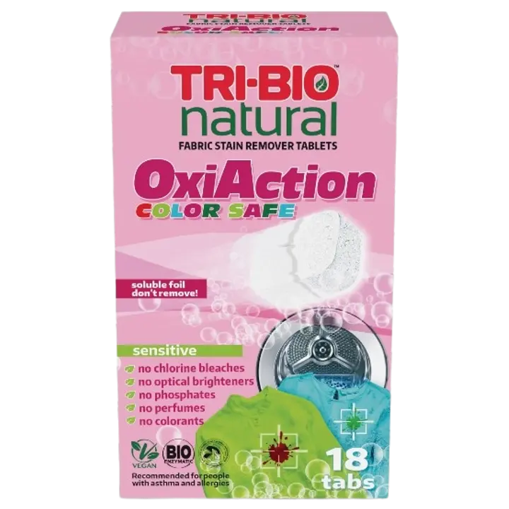 Pesukapslid Tri-Bio Oxi Action Color 18tk