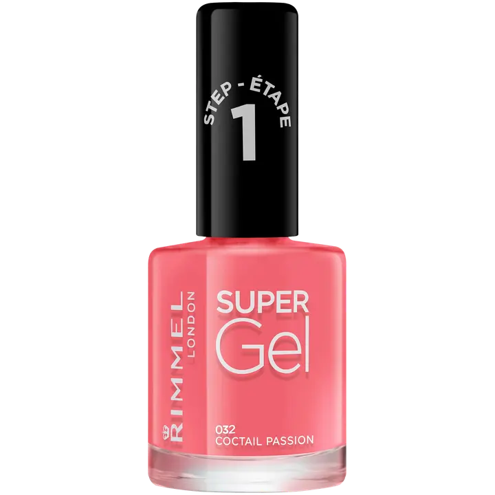 Rimmel London 12ml Super Gel Nail Polish 032 Cocktail Passion kynsilakka