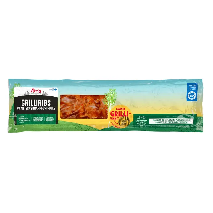 Atria Grilliribs Vaahterasiirappi-Chipotle n600g