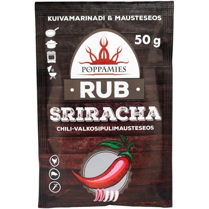 Poppamies Rub Sriracha mausteseos 50g