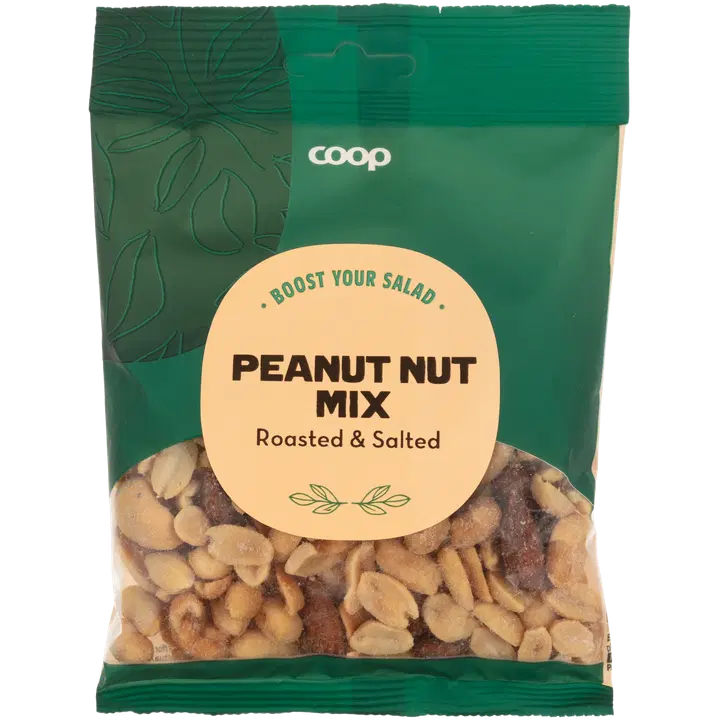 Coop salaattilisuke suolatut pähkinät ja mantelit 125 g