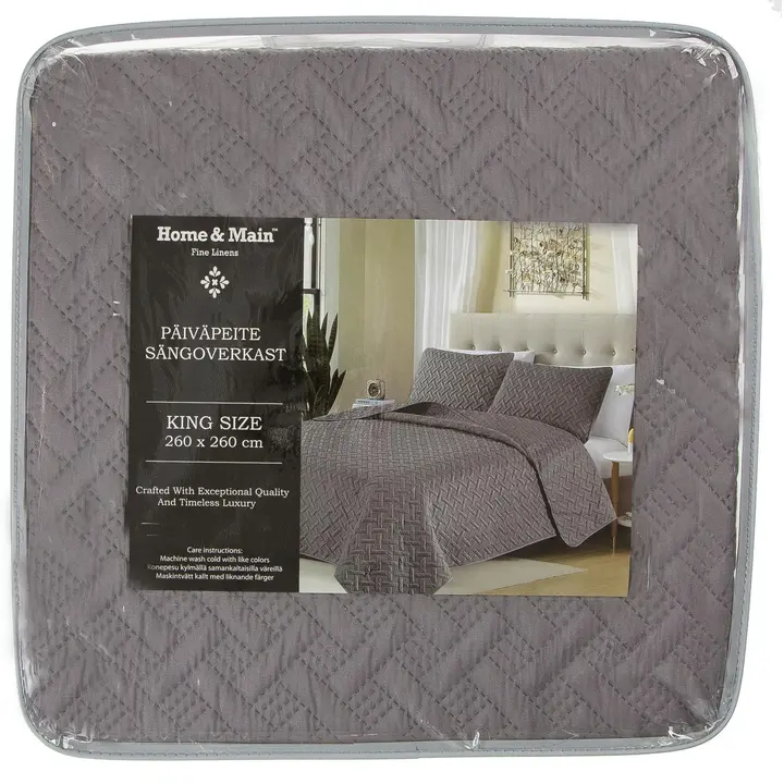 Päevatekk Basket 260x260 cm, hall