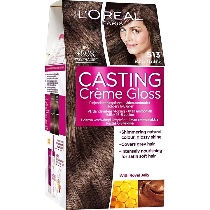 L'Oréal Paris Casting Crème Gloss 513 Huurteinen Vaaleanruskea kevytväri 1kpl