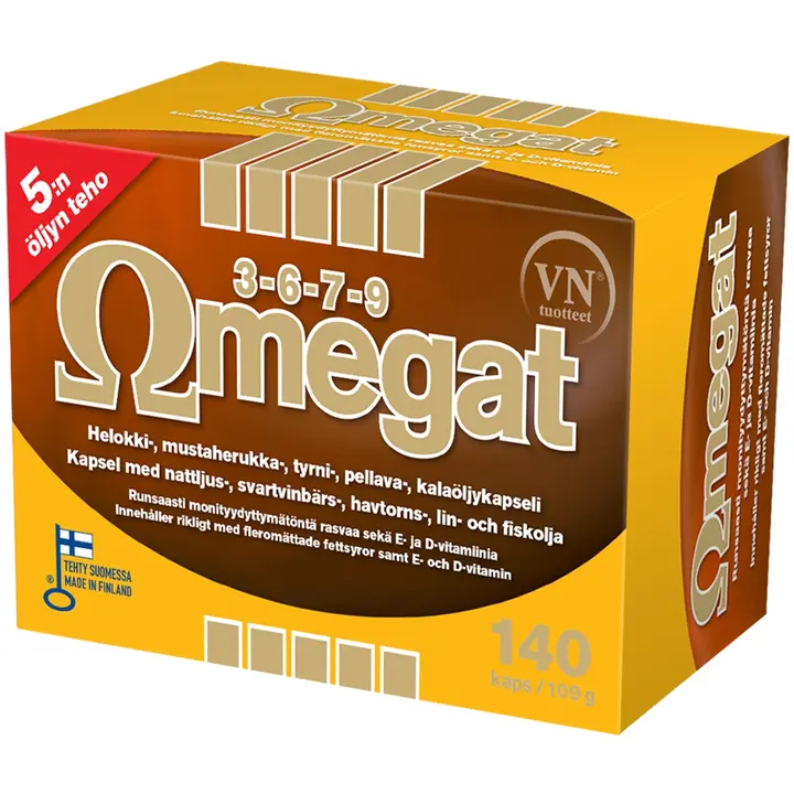 Omegat 3-6-7-9 140 kaps Via Naturale