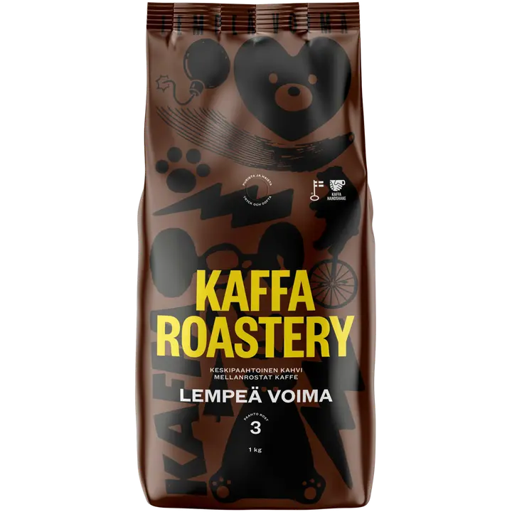Kaffa Roastery Lempeä Voima kahvipapu 1000g