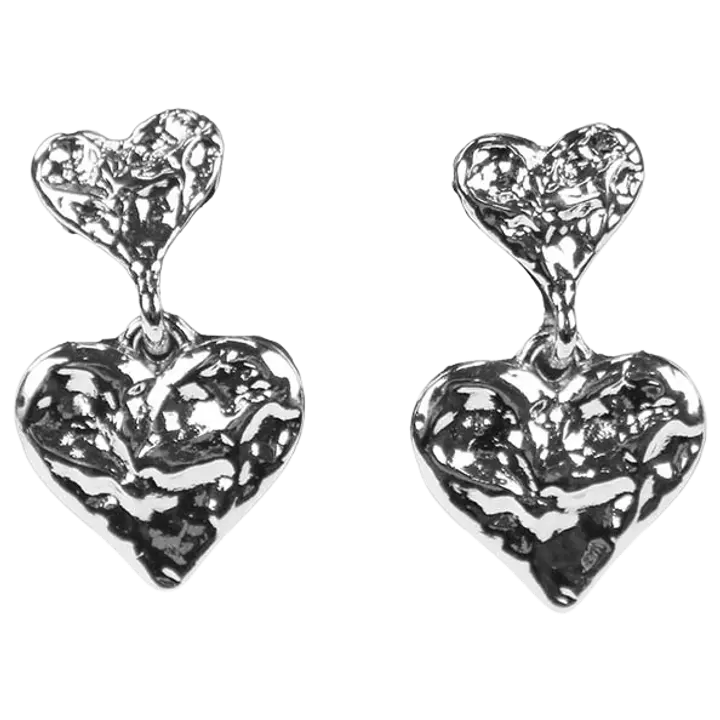 Kõrvarõngad Accessories With Style südamed hõbedane