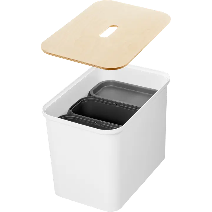 Sorteerimiskastide kompl.Collect 76l valge