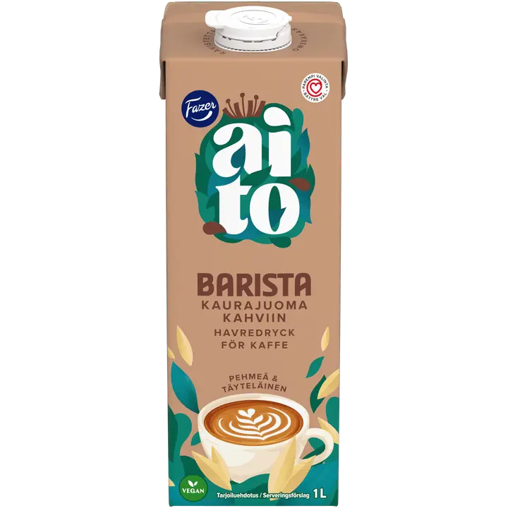 Fazer Aito Kaurajuoma Barista 1L UHT