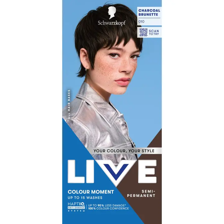 Live kergvärv 010 Charcoal Brunette