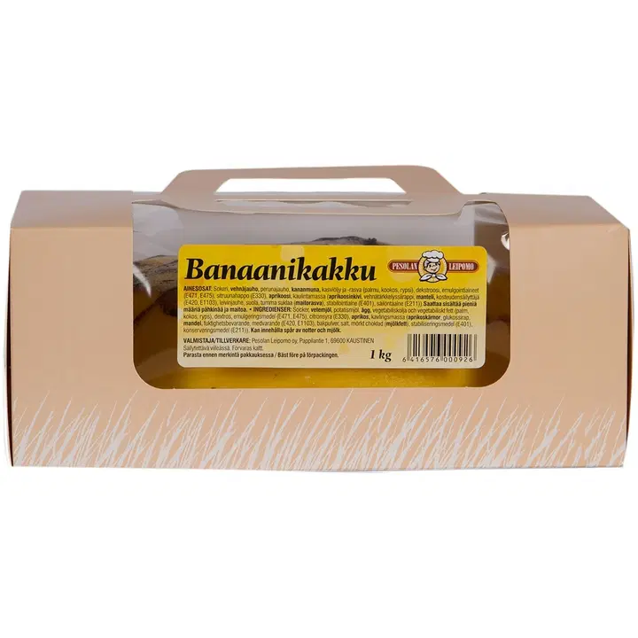 Pesolan Leipomo banaanikakku 1000 g