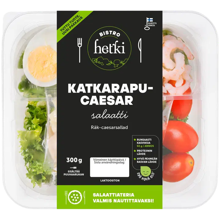 Fresh Hetki Bistro Katkarapu-caesarsalaatti 300 g