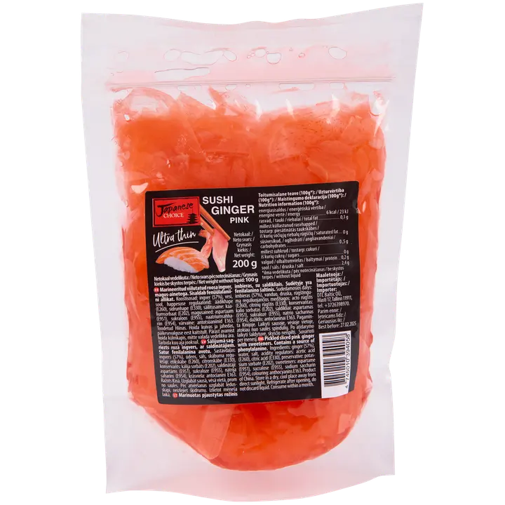 Japanese Choice sushi ingver roosa vaakumpakendis 200g