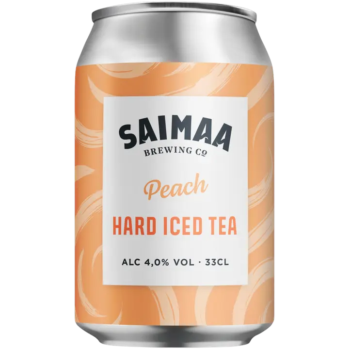 Saimaa Hard Iced Tea Peach 4,0% 0,33l tölkki