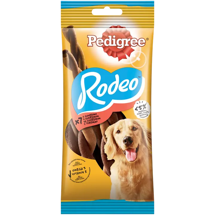 Pedigree Rodeo närimispulgad veisega 123 g