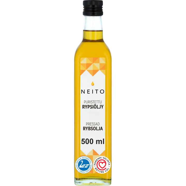 Apetit Neito Puristettu pehmeä ja hieno rypsi&rapsiöljy 500ml