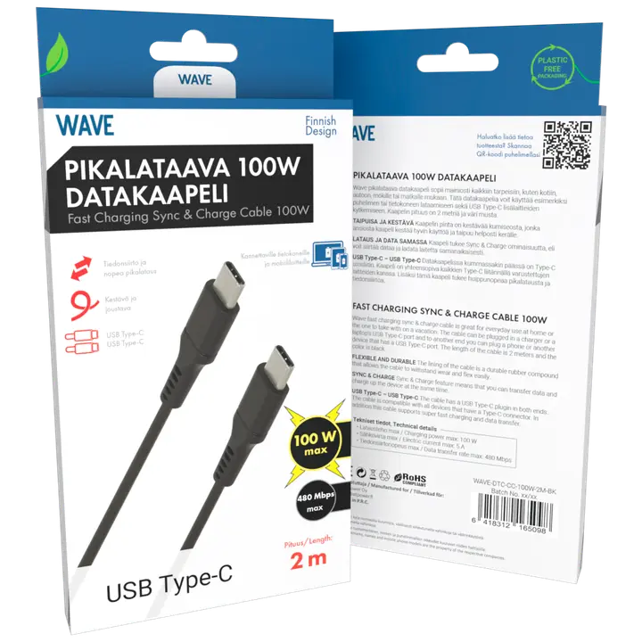 Kiirlaadimiskaabel  USB-C-USB-C 2 m
