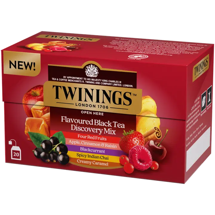 Twinings Flavored Black Discovery Mix maustettu teelajitelma 20x2g
