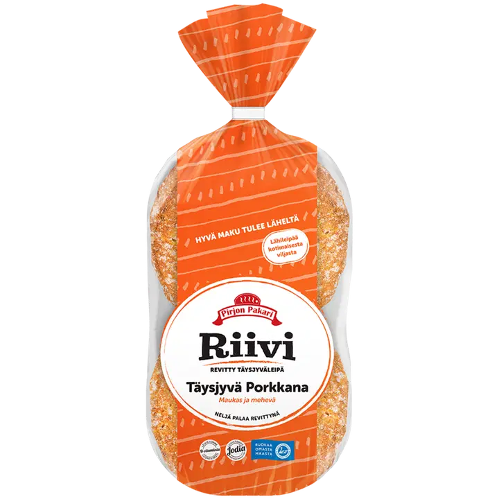 Pirjon Pakari täysjyvä riivi-porkkana 4kpl/pss