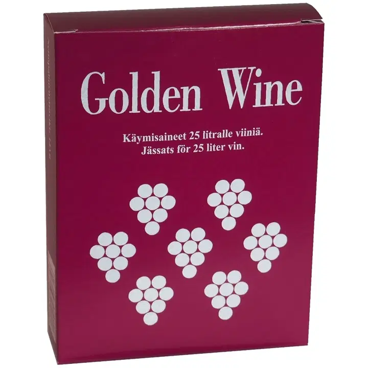 GOLDEN WINE Käymisaineeet 25 l viiniä omista marjoista ja hedelmistä