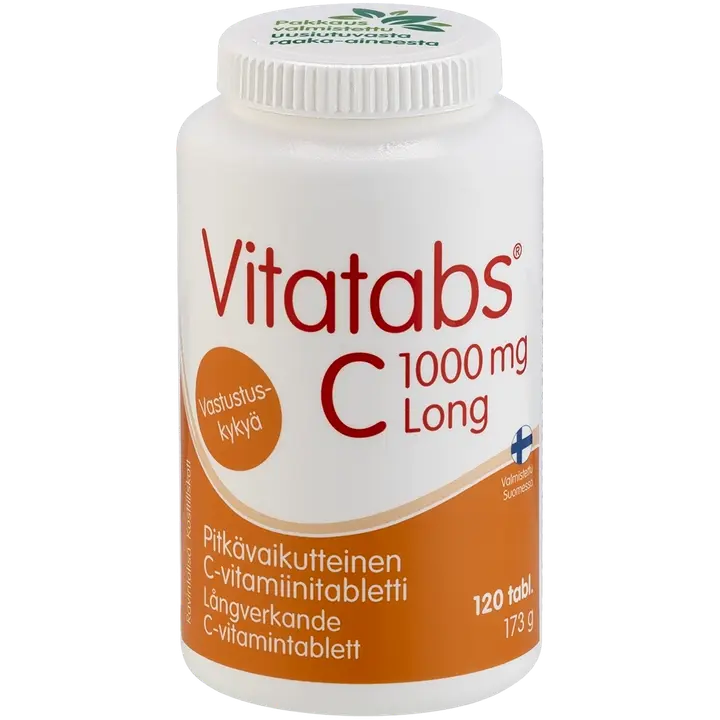 Vitatabs C 1000 mg Long pitkävaikutteinen C-vitamiinitabletti 120 tabl