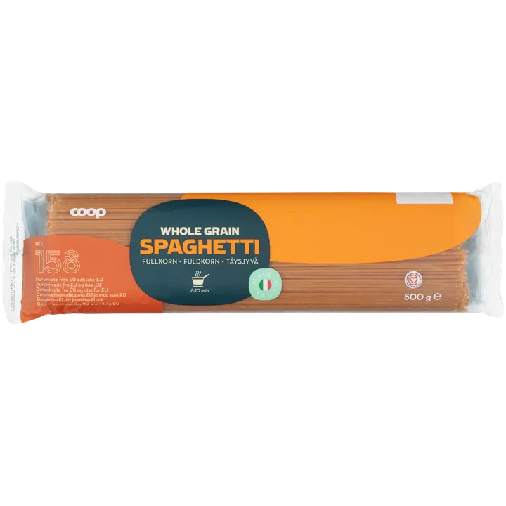 Coop täysjyväspagetti 500 g