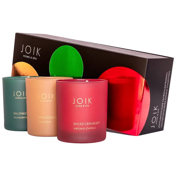 Kinkekomplekt Joik lõhnaküünla trio Jõulud
