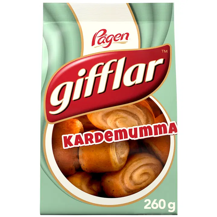 Pågen Gifflar Kardemumma pienet vehnäpullat kardemummalla 260g