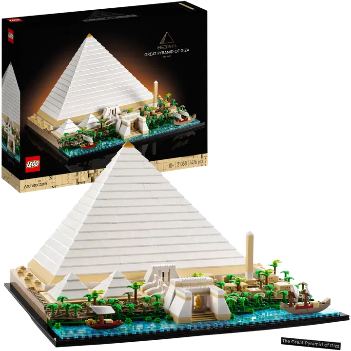 LEGO® Architecture Landmarks Collection: Gizan suuri pyramidi 21058