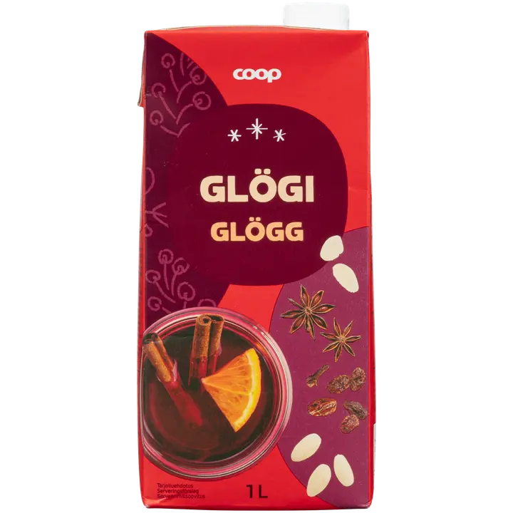 Coop punainen glögijuoma 1l