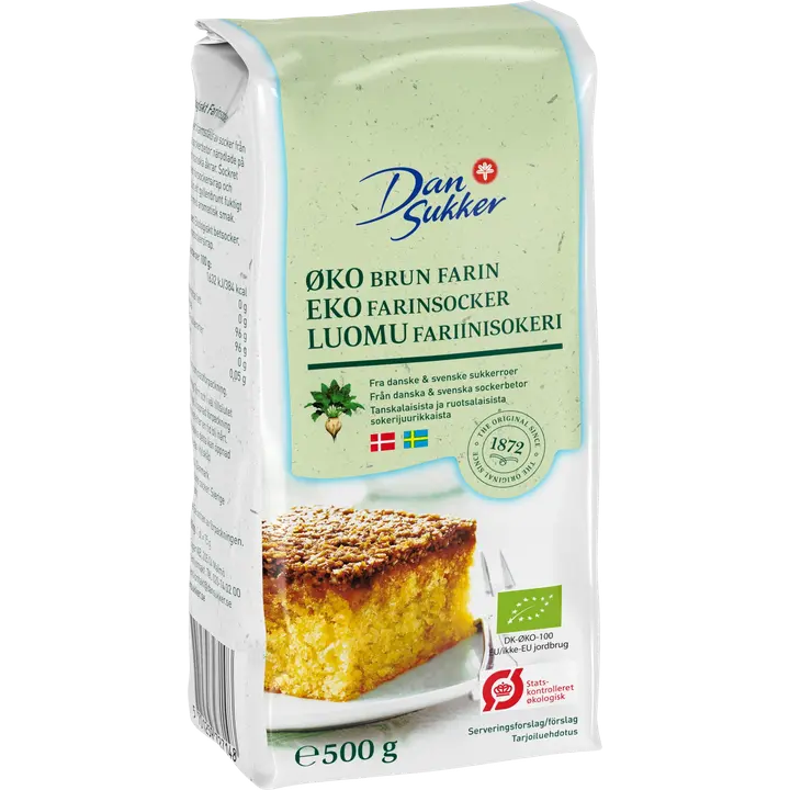 Dansukker Luomu Fariinisokeri 500g