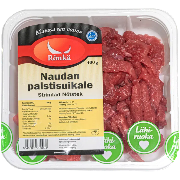 Rönkä Naudan paistisuikale naturel 400g