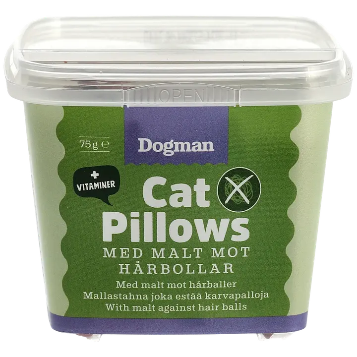 Dogman Cat Pillows anti-hairball kissanherkut 75g