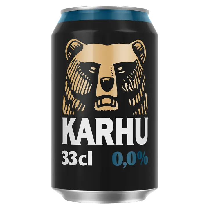 Karhu Alkoholiton Lager olut 0,0% tölkki 0,33 L