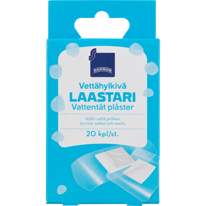 Plaastrid Rainbow veekindel 20tk