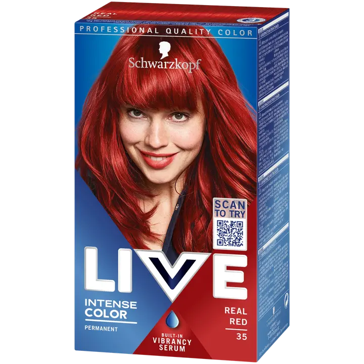 Schwarzkopf LIVE 35 Real Red hiusväri