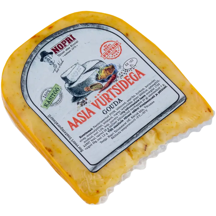 Nopri Gouda Aasia vürtsidega, 250 g